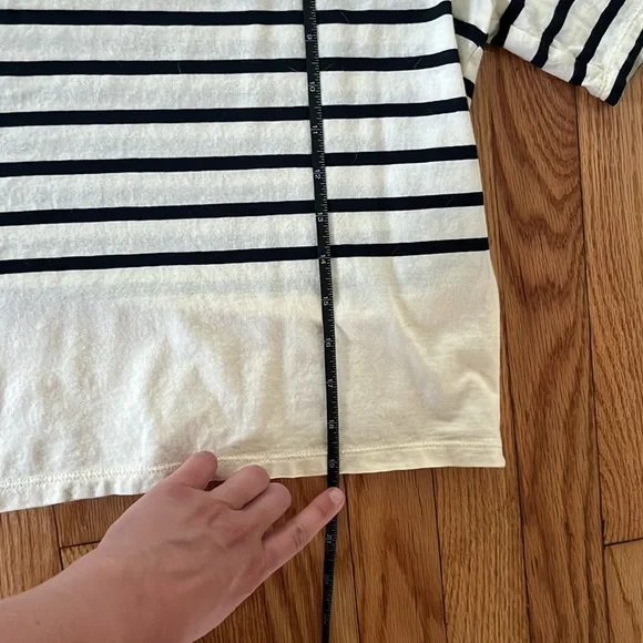 Kule Baha Ivory and Navy striped Tee Shirt - Picture 5 of 6